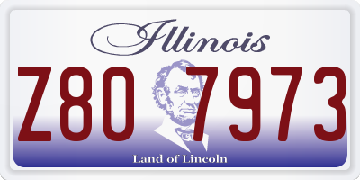 IL license plate Z807973