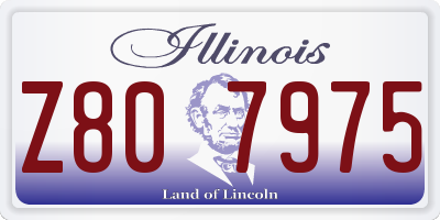 IL license plate Z807975