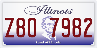 IL license plate Z807982