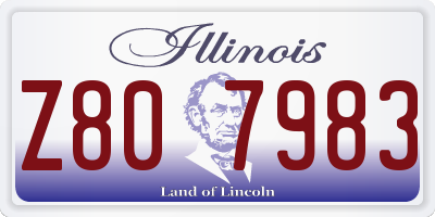 IL license plate Z807983