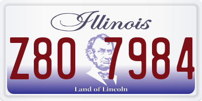 IL license plate Z807984