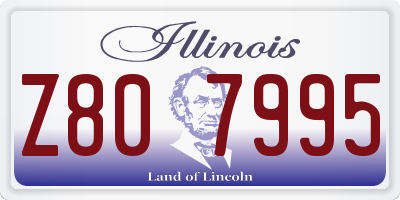 IL license plate Z807995