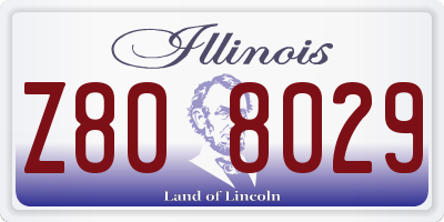 IL license plate Z808029