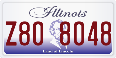 IL license plate Z808048