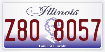 IL license plate Z808057