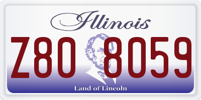IL license plate Z808059