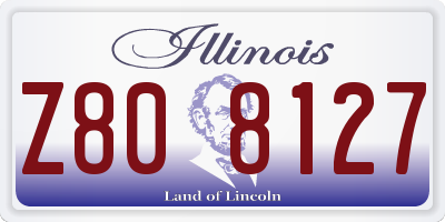 IL license plate Z808127