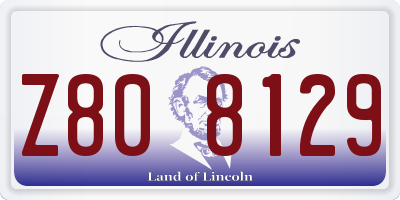 IL license plate Z808129