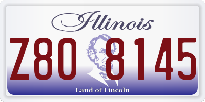 IL license plate Z808145