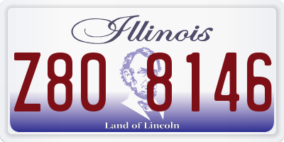 IL license plate Z808146