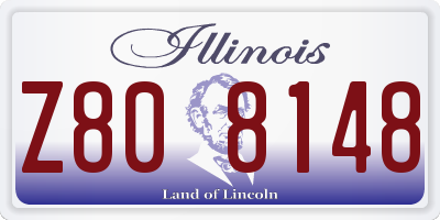 IL license plate Z808148