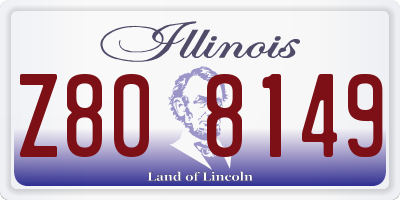 IL license plate Z808149