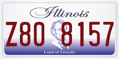 IL license plate Z808157