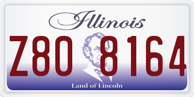 IL license plate Z808164