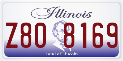 IL license plate Z808169
