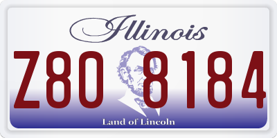 IL license plate Z808184