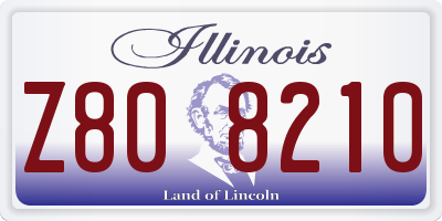 IL license plate Z808210