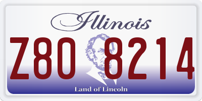 IL license plate Z808214