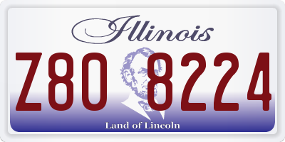 IL license plate Z808224