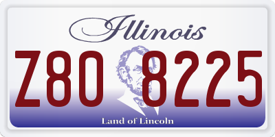 IL license plate Z808225