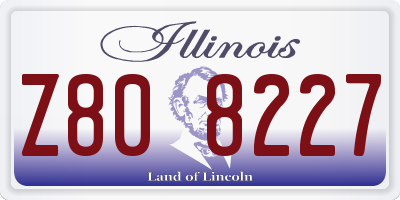 IL license plate Z808227