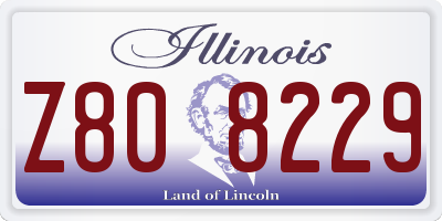 IL license plate Z808229