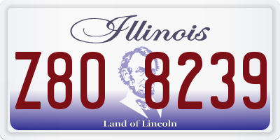IL license plate Z808239