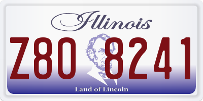 IL license plate Z808241