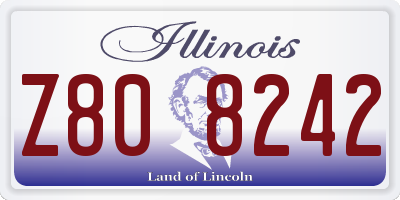 IL license plate Z808242