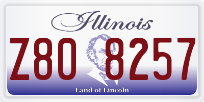 IL license plate Z808257
