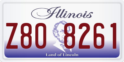 IL license plate Z808261