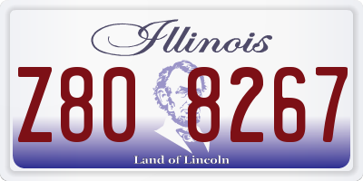 IL license plate Z808267