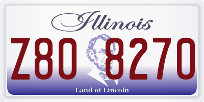 IL license plate Z808270