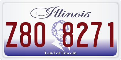IL license plate Z808271