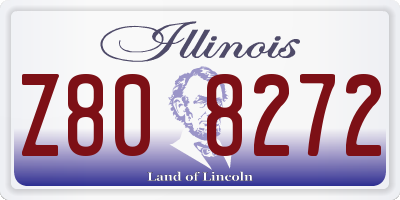 IL license plate Z808272