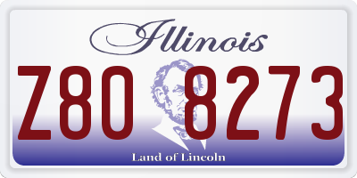 IL license plate Z808273