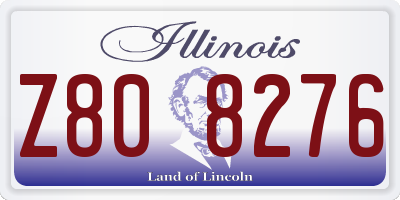 IL license plate Z808276