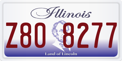 IL license plate Z808277