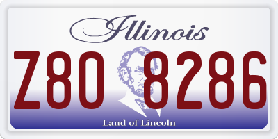 IL license plate Z808286