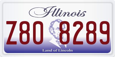 IL license plate Z808289