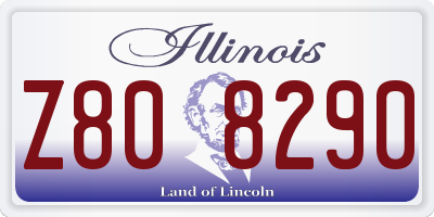 IL license plate Z808290