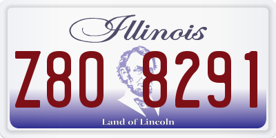 IL license plate Z808291
