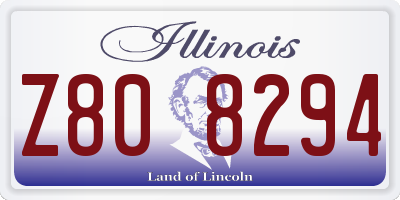IL license plate Z808294