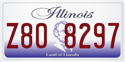 IL license plate Z808297