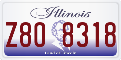 IL license plate Z808318