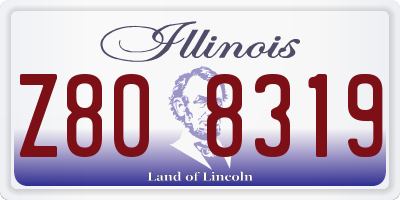 IL license plate Z808319