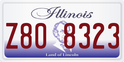 IL license plate Z808323
