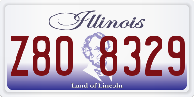 IL license plate Z808329