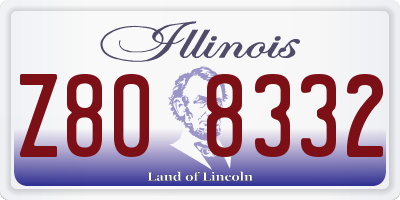 IL license plate Z808332