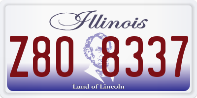 IL license plate Z808337